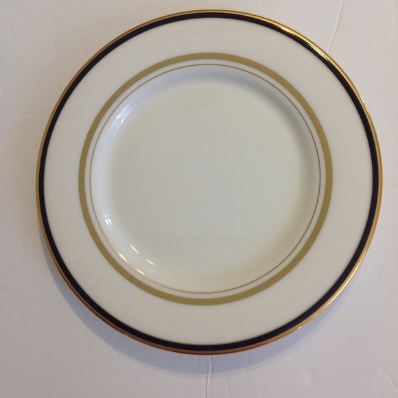 Lenox Dining Lenox Kate Spade Library Lane Navy Set Of 4 Saucer